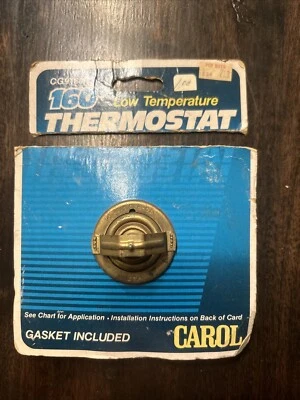 Termostato/Junta Original Carol 160 Grados Baja Temperatura Latón CG9160 NOS 80s+Más tarde Foto 1 de 4