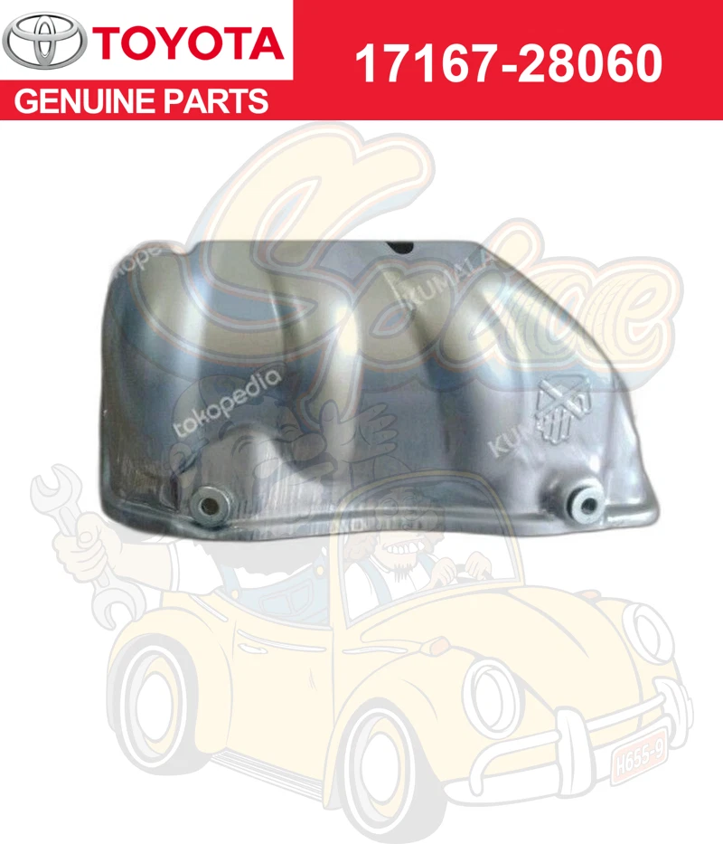 Protector térmico colector escape original Toyota Nº1 17167-28060 Foto 1 de 3
