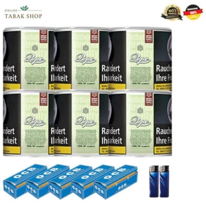 6 x Pepe Bright Green Feinschnitt Tabak 80g OCB Hülsen und Zubehör - Bild 1 von 1