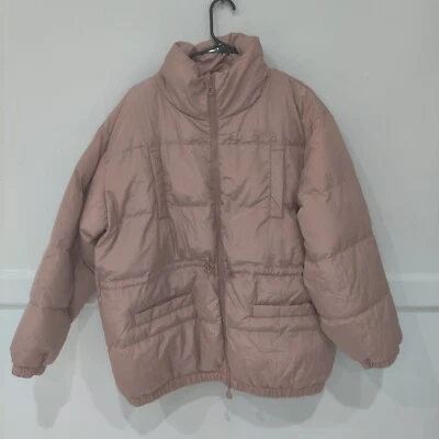 Chaqueta clásica de invierno acolchada rosa con cremallera completa Fila para mujer talla M $110 5B017 nueva con etiquetas Foto 1 de 2