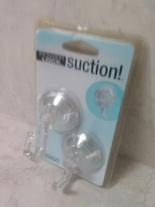 *SUCTION CUP HOOKS*...SET OF 2...CLEAR...NEW IN PACKAGE! - Picture 1 of 2
