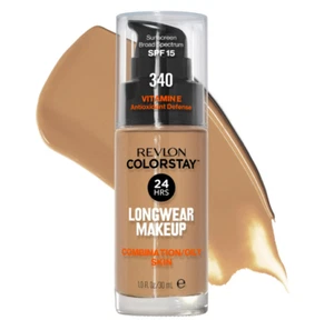 NUOVO fondotinta Revlon Colorstay Longwear Makeup 24 ore, 340 Early Tan, 1 fl oz - Foto 1 di 2