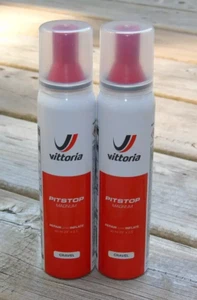 Dos (2) latas de reparación de neumáticos de látex Vittoria Pitstop Magnum genuinas, 100 ml, nuevas - Imagen 1 de 2