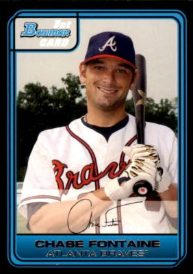 2006  Bowman Draft Picks & Prospects Draft Picks #DP9 Chase Fontaine Braves - Image 1 of 2