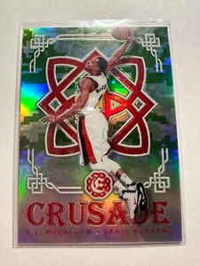 K20,702 - 2016-17 Panini Excalibur Crusade Camo #12 C.J. McCollum