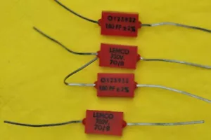 3 X Glimmerkondensator 180pF; 2%; 750V; aus Bundesmarine - Bestand /MIL-Quality - Bild 1 von 3