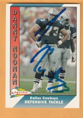 Danny Noonan Dallas Cowboys AUTO Signed 1991 Pacific Nebraska Cornhuskers 14L - Image 1 of 2