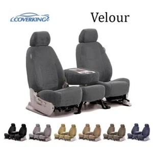 Fundas de asiento personalizadas Coverking de terciopelo fila delantera y trasera - 7 opciones de color - Imagen 1 de 12
