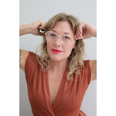 Gafas para mujer vintage renacentistas Yves Saint Laurent coral años 70 Foto 1 de 4