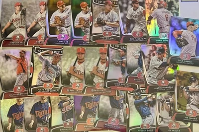 (23) 卡片套装 2012 年 Bowman 白金费城人和双胞胎插入件 - 无 Dupes — 第 1/4 张图片
