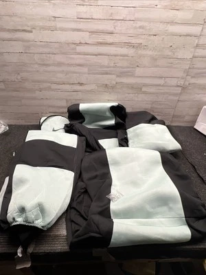 Nuevas fundas de asiento de coche Polypro como nuevas en negro banco dividido delantero y trasero S Foto 1 de 4