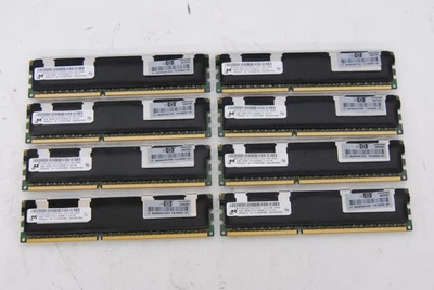 Micron 32GB (8x4GB) MT36JSZF51272PDZ-1G1F1AB 4GB 4Rx8 PC3-8500R (500204-061) - Image 1 of 3