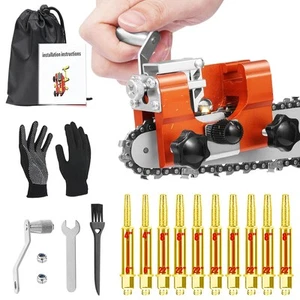 Chainsaw Sharpener Jig, Upgraded Chain Saw Sharpener Tool, Hand Crank Chainsa... - Picture 1 of 7