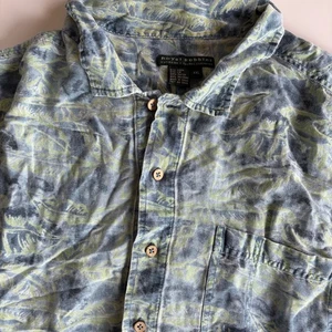 Royal Robbins Herren XXL Blau Leinenmischung Kurzarm Knopfleiste Hemd Hawaii - Bild 1 von 8
