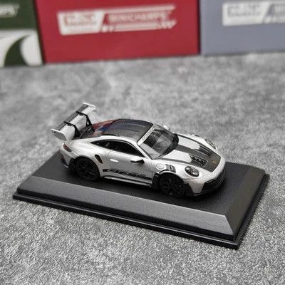 Minichamps 1/64 PORSCHE 911 GT3RS 2022 Alloy Metal Diecast Car Model Silver - Image 1 of 4