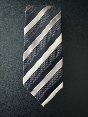 Sean John Black Gray 100% Polyester Men’s Neck Tie Made In China Foto 1 de 4