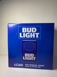Bud Light Mini Portable Compact Personal Fridge Cooler New In Box - Picture 1 of 5