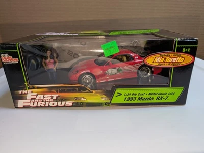 The Fast And Furious 1993 Mazda RX-7 Die-Cast 1:24 Scale Mia Toretto New - Image 1 of 4