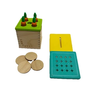 Lovevery Hide and Find Drop Box austauschbare Deckel Karotten Scheiben Menge 12 - Bild 1 von 5