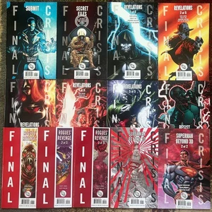 Lot of 13 Final Crisis 3D w/ 3 Variant Covers + 3 Key Issues 2008 DC Comics XLNT - Picture 1 of 24