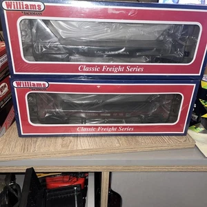O gauge Williams 40’ flat car bulkhead ends. Lackawanna + Norfolk Southern New - Picture 1 of 6