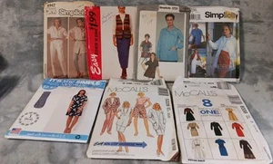 Lot Of 7 Womens Sewing Patterns Sizes Styles Vary Uncut SEE PHOTOS - Picture 1 of 15