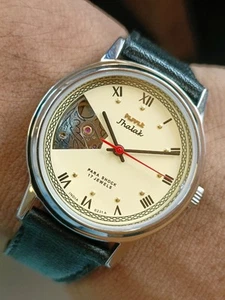 HMT JHALAK 17J WINDING CREAM DIAL 0232A INDIA MEN'S WORKING CONDITION - Picture 1 of 20