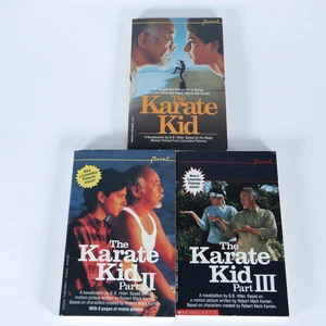 The Karate Kid Movie Novelizations by B.B. Hiller Parts 1 2 3 Paperbacks Point - Picture 1 of 4