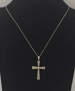 Colgante Cruz Art Nouveau Unisex de K&L 835 Plata con Cadena 800 Plata 45cm - Imagen 1 de 7