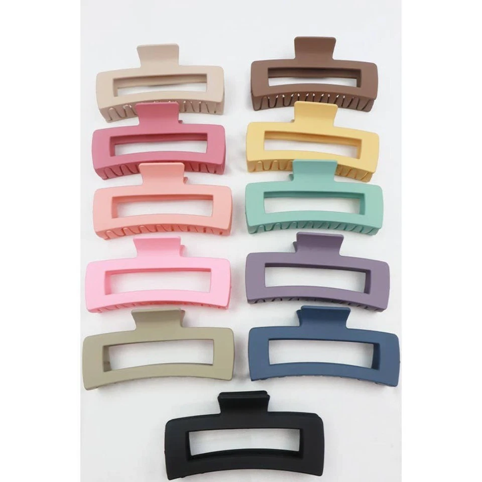 Matte Jumbo Cut Out Rectangle Hair Clip - Image 1 of 1