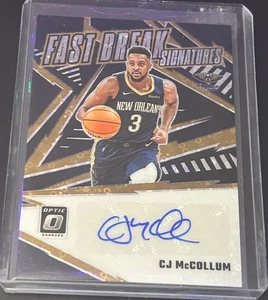 CJ MCCOLLUM 2023-24 PANINI OPTIC FAST BREAK DISCO AUTO - Picture 1 of 1