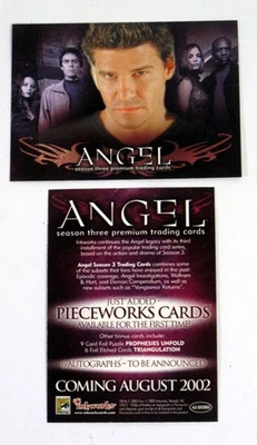 2002 Inkworks Angel Season 3 Promo Card (A3-SD2002) San Diego Comic Con Nm/Mt - Image 1 of 3