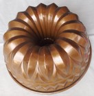Alte dekorative Gugelhupf  Backform Kupfer 25,5cm x 10,5cm mit Aufhängeöse N2