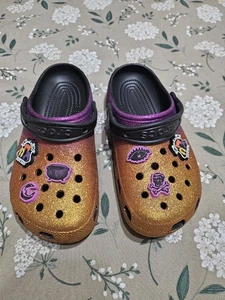 Crocs Classic Disney Hocus Pocus Clogs Mens 5/Womens 7 Clogs Halloween Glitter - Picture 1 of 10