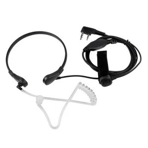 1X (Mikrofon gardłowy Mikrofon PTT Laryngofon Air Tube Headset Słuchawka do UV-5R4343 - Zdjęcie 1 z 9
