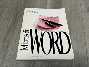Microsoft Word 5.0 User Guide Manual for Apple Macintosh Vintage 1993 Retro - Picture 1 of 10