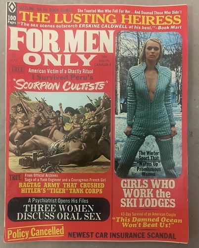 FOR MEN ONLY Magazine March 1971 VOL 18 No. 3 MINT CONDITION | eBay