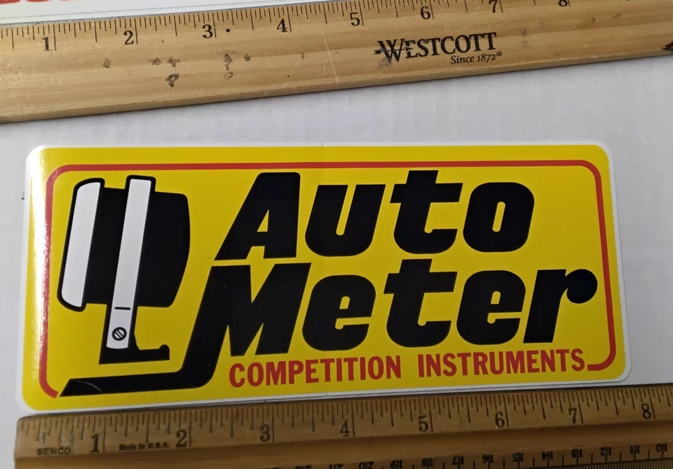 Lote de calcomanías adhesivas de carreras de arrastre NASCAR instrumentos de competencia medidor automático 7,75 x 3 Foto 1 de 1