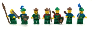 LEGO Castle lot of 7 Forestmen Minifigures with Accessories - Picture 1 of 1