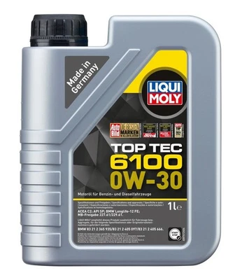 LIQUI MOLY Top Tec 6100 Aceite de motor 0W-30 Aceite para motor 1L 20770 - Imagen 1 de 4
