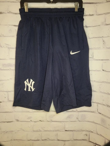 Mens Nike Dri-Fit New York Yankees Navy Shorts Size Large Cover