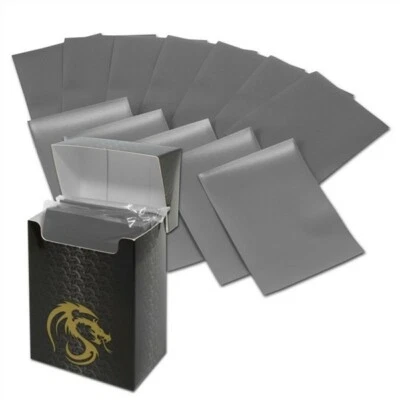 Pack of 80 Boxed BCW Gray Matte Deck Guards MTG CCG Gaming Card Sleeves pokemon - Image 1 of 2
