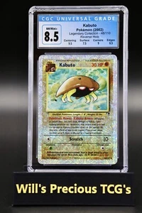 CGC 8.5 Kabuto 48/110 Legendary Collection 2002 Reverse Holo Pokémon Card WOTC - Picture 1 of 3