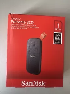 SanDisk 1TB tragbare SSD externe Festplatte, funktioniert sowohl mit Windows als auch mit Mac UK-Bestand - Bild 1 von 7