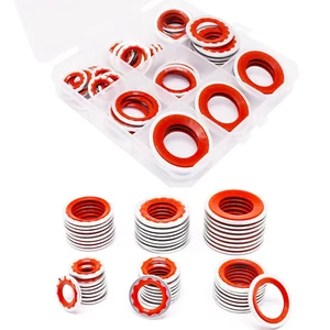 48Pcs A/C System Compressor Gasket Seals, A/C O'Ring Kit, A/C Gasket Assortment - Picture 1 of 7