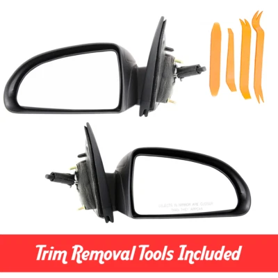 Driver & Passenger Side Manual Mirror Set For 2005-2010 Chevrolet Cobalt Sedan - Image 1 of 4