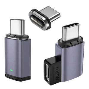 10pcs Fast Charge Magnetic USB C to Type C Adapter Connector PD Charger 100W - Picture 1 of 16