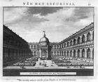 1707 - Madrid El Escorial Espana Spain Grabado