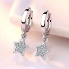 Star Earrings  Silver Luminous Zircon Star Stud Earrings for Women Jewelr-@@