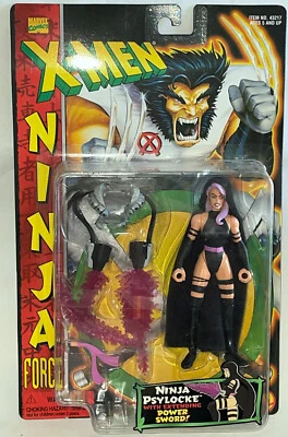 1996 Marvel X-Men Ninja Psylocke Force Action Figure Extending Power Sword NEW - Image 1 of 3